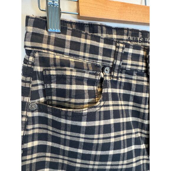 American Eagle Women’s 8S Plaid Stretch Mom Jeans High Rise Cotton Blend NWT - Picture 9 of 13